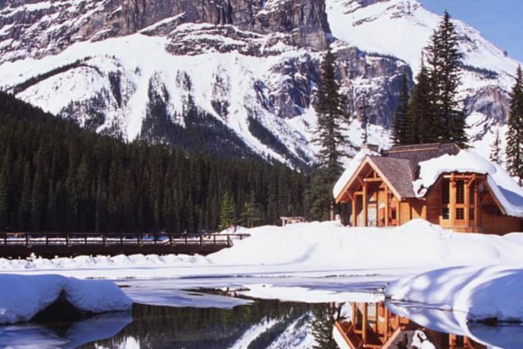 Lodge in the snow